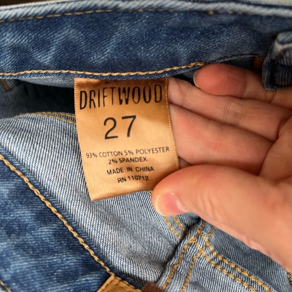 Driftwood Rosie Button-fly Pintuck Flare Jeans Sz 27 - Picture 3 of 15